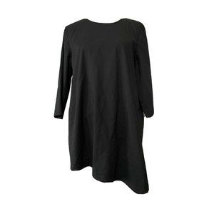 J.Jill Tunic Medium Black 3/4 Sleeves Solid